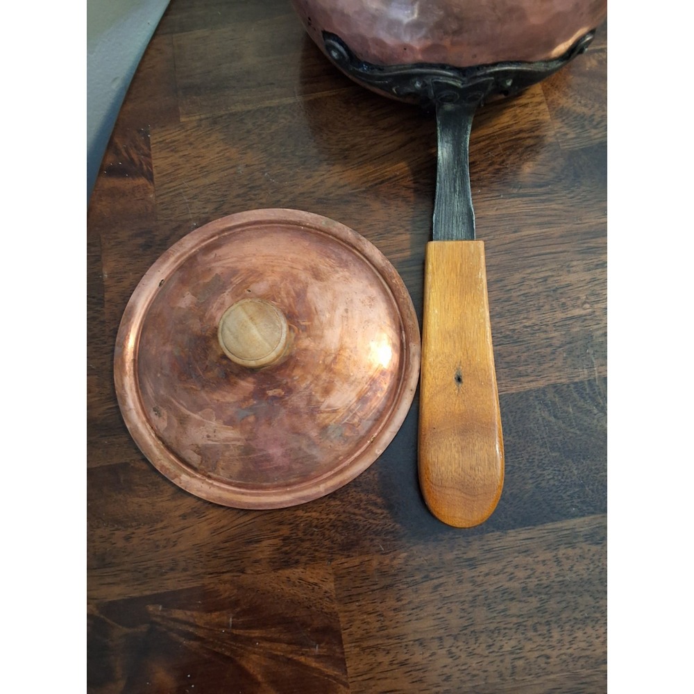 Vintage Stockli-Netstal Swiss Made Hammered Copper Fondue Pot W/ Stand. - Picture 6 of 10